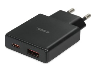 IBOX C-43 - Zasilacz - 30 wat - 3 A - Huawei Fast Charge, QC 3.0, AFC, SCP, Apple 2.4A, USB BC 1.2, Power Delivery 3.0 + PPS - 2