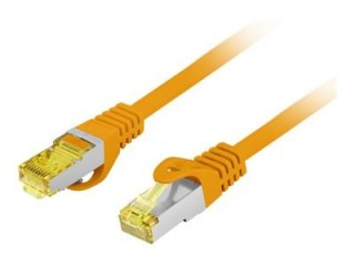 Lanberg - Kabel krosowy - RJ-45 (M) do RJ-45 (M) - 1 m - 6 mm - S/FTP - CAT 6a - bezhalogenowe, bez wystających elementów, miedź