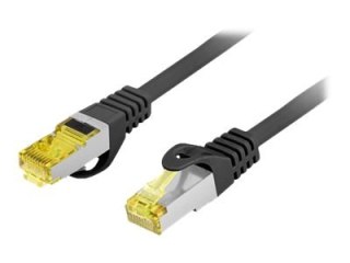 Lanberg - Kabel krosowy - RJ-45 (M) do RJ-45 (M) - 10 m - 6 mm - S/FTP - CAT 6a - bezhalogenowe, bez wystających elementów, mied