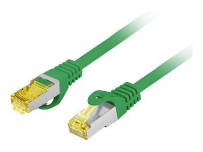 Lanberg - Kabel krosowy - RJ-45 (M) do RJ-45 (M) - 15 m - 6 mm - S/FTP - CAT 6a - bezhalogenowe, bez wystających elementów, mied