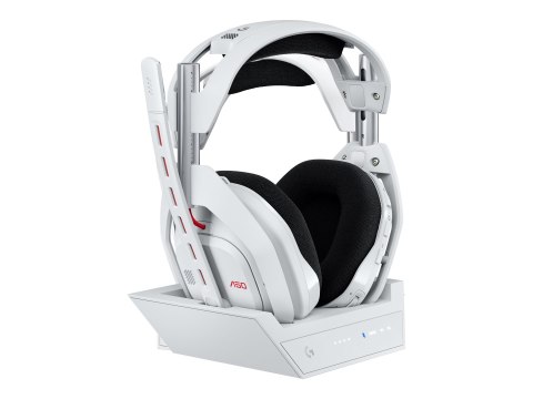 Logitech G Astro A50 - 5. generacji - słuchawka - pełna wielkość - Bluetooth / LIGHTSPEED - bezprzewodowa - biały