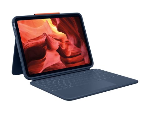 Logitech Rugged Combo 4 Touch - Etui na klawiaturę - z panel dotykowy - Apple Smart connector - QWERTY - Wielka Brytania - klasy