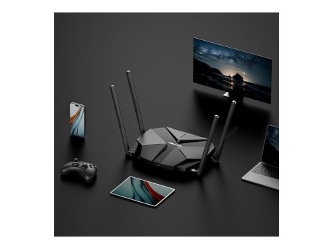 Mercusys MR85X V1 - Router bezprzewodowy przełącznik 3-portowy - 1GbE, 2.5GbE - Wi-Fi 6 - Dwuzakresowy
