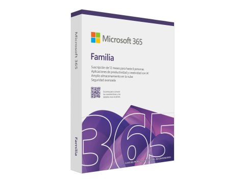 Microsoft 365 Family - Licencja na subskrypcję (1 rok) - maks. liczba użytkowników - 6, do 5 urządzeń - ESD - Win, Mac - Wszystk