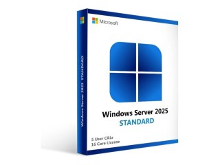 Microsoft Windows Server 2022/2025 Standard or Datacenter - Z/ Customer Kit - licencja - 5 użytkowników dostępowych CAL