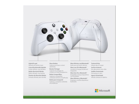 Microsoft Xbox Wireless Controller - Pad do gier - bezprzewodowa - Bluetooth - robotyczna biel - dla PC, Microsoft Xbox Series X