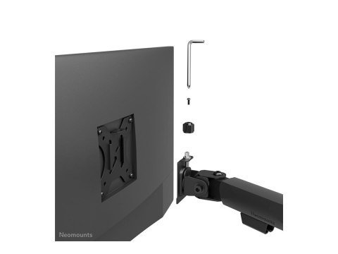 Neomounts DS60-600BL1 - Zestaw do montażu (ramię monitora, zacisk grumotu) - pełny zakres ruchu - dla monitor - stal - czarny - 