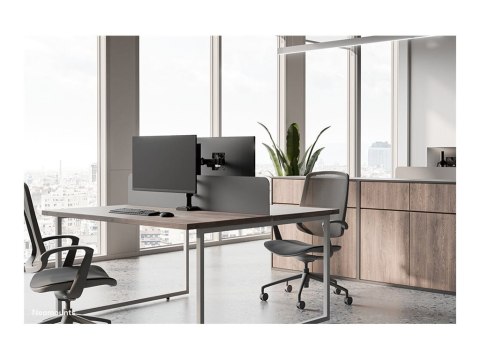 Neomounts DS60-600BL1 - Zestaw do montażu (ramię monitora, zacisk grumotu) - pełny zakres ruchu - dla monitor - stal - czarny - 