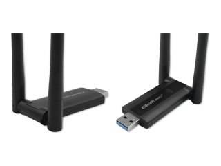 Qoltec - Adapter sieciowy - USB 3.0 - Wi-Fi 5 - czarny