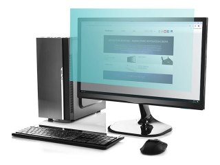 Qoltec - Filtr ekranu - filtr światła niebieskiego, antyodblaskowy, matowy, ochrona oczu - 27" - przezroczysty