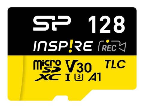 SILICON POWER Inspire - Karta pamięci flash - 256 GB - A2 / Video Class V30 / UHS-I U3 / Class10 - microSDXC UHS-I U3 - z Czytni