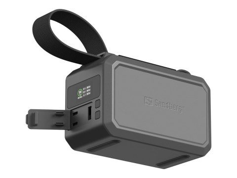 Sandberg Survivor - Powerbank - 40000 mAh - 154 Wh - 100 wat - 5 A - QC 3.0 - 3 złącza wychodzące (USB Typ A, 2 x USB-C)