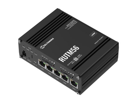 Teltonika RUTM56 - Router bezprzewodowy - siatka - WWAN przełącznik 4-portowy - 1GbE - Wi-Fi 5 - Dwuzakresowy - 5G, 4G, 3G, 2G -