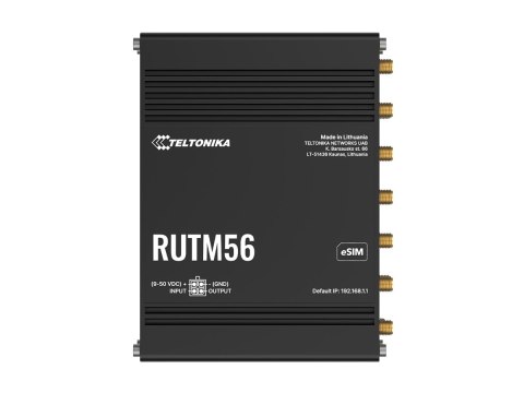 Teltonika RUTM56 - Router bezprzewodowy - siatka - WWAN przełącznik 4-portowy - 1GbE - Wi-Fi 5 - Dwuzakresowy - 5G, 4G, 3G, 2G -