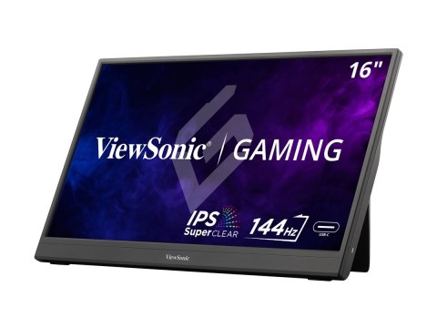 ViewSonic VX1654 - Monitor LED - gaming - 16" (15.6" widoczny) - przenośny - 1920 x 1080 Full HD (1080p) @ 144 Hz - 250 cd/m² - 