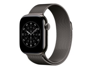 Apple - Pasek do inteligentny zegarek - 42mm - 130-180 mm - ciemno-popielaty - dla Watch Hermès Series 7, Hermès Series 9, SE 3,
