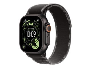 Apple - Pasek do inteligentny zegarek - 49 mm, czarne wykończenie w tytanie - rozmiar M/L - czerń/węgiel - dla Watch Hermès Seri