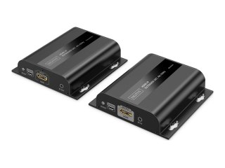 DIGITUS - Extender Set - extender video/audio/podczerwień - HDMI, 1GbE - ponad CAT 6 - do 200 m