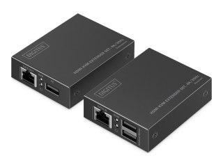 DIGITUS - Extender Set - przedłużacz — KVM / dźwięk - HDMI, 1GbE, USB - ponad CAT 6 - USB - do 70 m