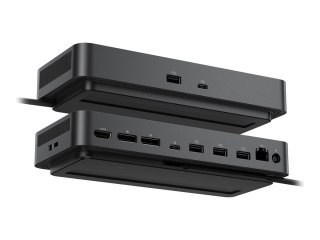 Dell Pro Dock WD25 - Stacja dokująca - USB-C - HDMI, 2 x DP, USB-C - 1GbE, 2.5GbE - 130 wat - BTO - z 3 lata Basic Hardware Serv