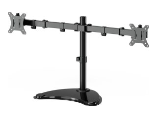 Gembird - Stojak - dla 2 wyświetlacze LCD - stal, plastik - czarny - rozmiar ekranu: 13"-32" - biurku