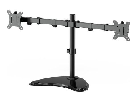 Gembird - Stojak - dla 2 wyświetlacze LCD - stal, plastik - czarny - rozmiar ekranu: 13"-32" - biurku
