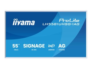 Iiyama ProLite LH5581UHSG-1AG - 55" Klasa Przekątnej (54.6" widoczny) wyświetlacz LCD z podświetleniem LED - sygnał cyfrowy - z 
