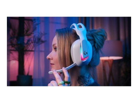 Logitech G Astro A20 X - Słuchawka - pełna wielkość - Bluetooth / LIGHTSPEED - bezprzewodowa, przewodowa - USB-A, USB-C - biały