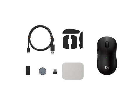 Logitech G PRO X SUPERLIGHT 2C - Mysz - 5 przyciski - bezprzewodowa, przewodowa - 2.4 GHz, USB - czarny