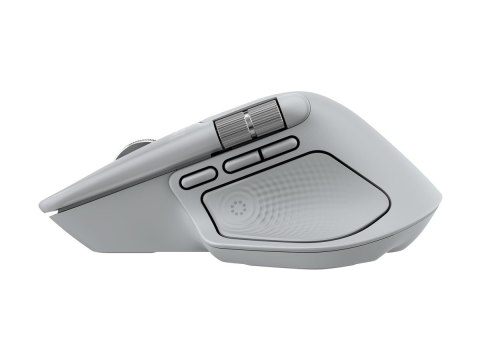 Logitech MX Master 4 - Mysz - 8 przyciski - bezprzewodowa - Bluetooth, 2.4 GHz - odbiornik bezprzewodowy USB - blada szarość