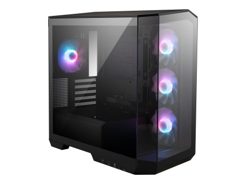 MSI MAG PANO M100R PZ - Wieża microATX - panel boczny z oknem (szkło hartowane) - brak zasilacza (ATX) - USB/dźwięk