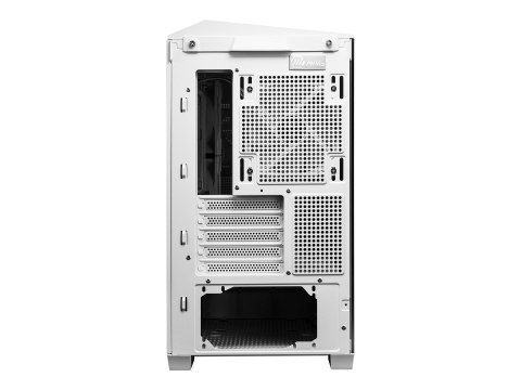 MSI MAG PANO M100R PZ - Wieża microATX - panel boczny z oknem (szkło hartowane) - brak zasilacza (ATX) - biały - USB/dźwięk