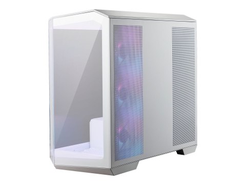 MSI MAG PANO M100R PZ - Wieża microATX - panel boczny z oknem (szkło hartowane) - brak zasilacza (ATX) - biały - USB/dźwięk