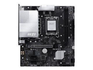 MSI PRO H810M-B - Płyta główna - ATX micro - Gniazdo LGA1851 - H810 Chipset - USB 3.2 Gen 1, USB-C 3.2 Gen2 - 2.5 Gigabit LAN - 