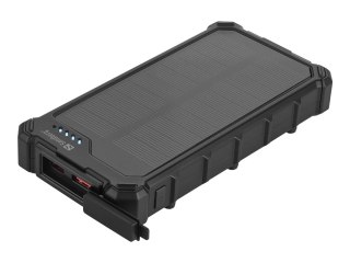Sandberg Active - Power bank słoneczny - 10000 mAh - 37 Wh - 22.5 wat - 3 A - PD/PPS - 2 złącza wychodzące (USB, USB-C)