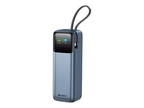 Sandberg All-in-1 - Powerbank - 5 / 9 / 12 / 15 / 20 / 28 V - 240 wat - litowo-polimerowa - 27000 mAh - 97.2 Wh - złącza wyjścio
