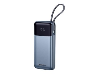 Sandberg All-in-1 - Powerbank - 5 / 9 / 12 / 15 / 20 V - 67 wat - litowo-polimerowa - 20000 mAh - 74 Wh - złącza wyjściowe: 2