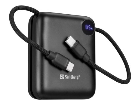 Sandberg Connect - Powerbank - 10000 mAh - 38.5 Wh - 20 wat - 3 A - PD 2.0, Power Delivery 3.1, QC 2.0, QC 3.0 - 3 złącza wychod