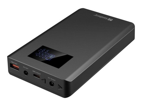 Sandberg - Powerbank - 5 - 24 / 5 / 9 / 12 / 15 / 20 V - 100 wat - 20000 mAh - 74 Wh - złącza wyjściowe: 4