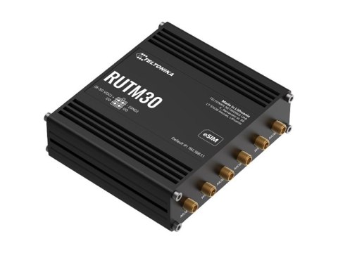 Teltonika RUTM30 - Router bezprzewodowy - WWAN przełącznik 1-portowy - 1GbE, PPP - Wi-Fi 5 - Dwuzakresowy - 5G, 4G, 3G - montowa