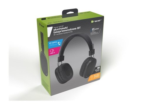 Tracer M1 - Słuchawki z mikrofonem - pełna wielkość - Bluetooth - bezprzewodowa