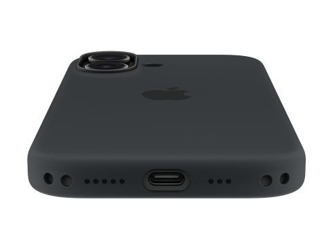 Apple - Pokrywa ochronna dla telefonu komórkowego - zgodność MagSafe - silikon - czarny - dla iPhone 17