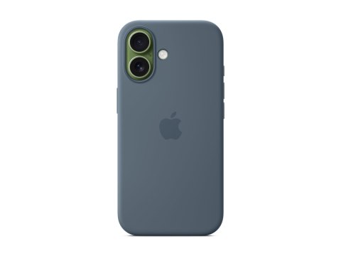 Apple - Pokrywa ochronna dla telefonu komórkowego - zgodność MagSafe - silikon - niebieski kotwica - dla iPhone 17