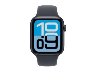 Apple Watch SE 3 (GPS + Cellular) - 44 mm - północne aluminium - inteligentny zegarek z pasek sportowy - guma fluorokarbonowa - 