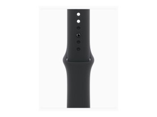 Apple Watch Series 11 (GPS) - 42 mm - szary aluminiowy - inteligentny zegarek z pasek sportowy - guma fluorokarbonowa - czarny -