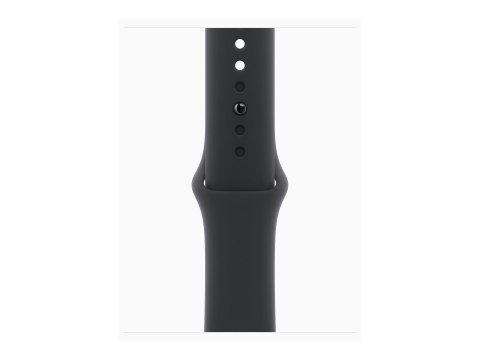 Apple Watch Series 11 (GPS) - 42 mm - szary aluminiowy - inteligentny zegarek z pasek sportowy - guma fluorokarbonowa - czarny -