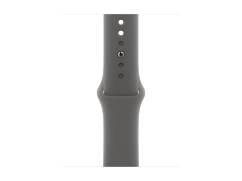 Apple Watch Series 11 (GPS + Cellular) - 42 mm - naturalny tytan - inteligentny zegarek z pasek sportowy - guma fluorokarbonowa 
