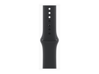 Apple Watch Series 11 (GPS + Cellular) - 46 mm - aluminium w kolorze jet black - inteligentny zegarek z pasek sportowy - guma fl