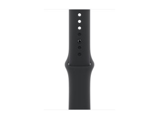 Apple Watch Series 11 (GPS + Cellular) - 46 mm - aluminium w kolorze jet black - inteligentny zegarek z pasek sportowy - guma fl