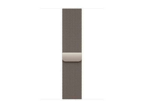 Apple Watch Series 11 (GPS + Cellular) - 46 mm - naturalny tytan - inteligentny zegarek z pętla mediolańska - siatka ze stali ni